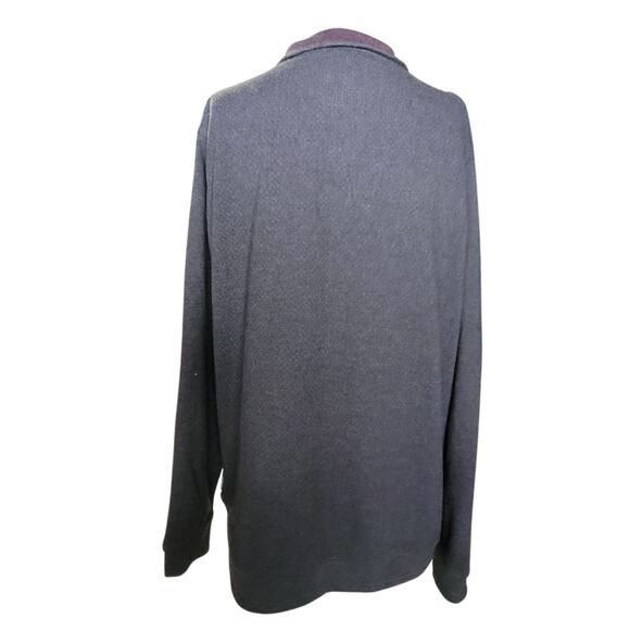 Ted Baker London Gray Half Zip Funnel Neck Sweater 3 XL - Picture 2 of 4